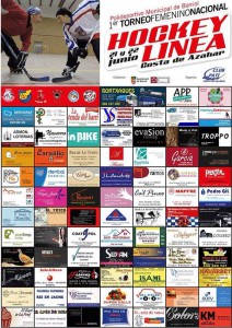 cartel primer torneo femenino hockey costa de azahar apartamentos golf place castellon